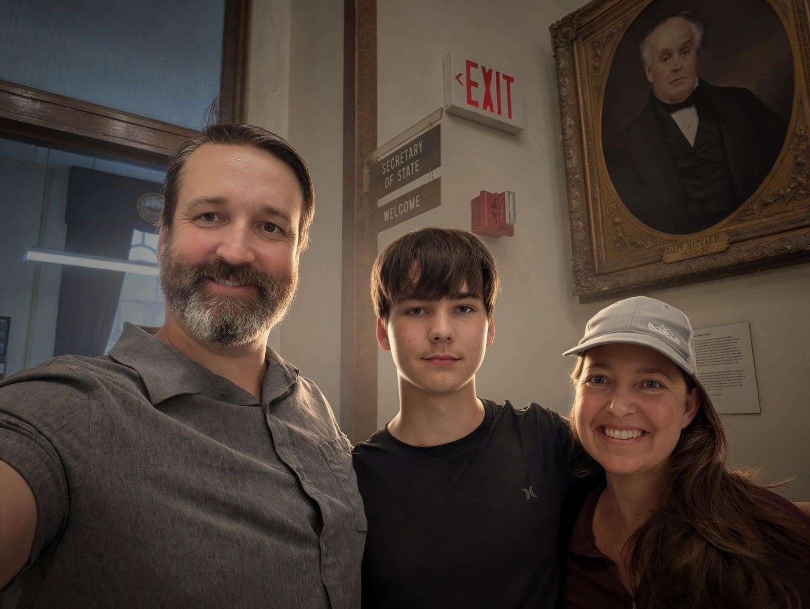 Patrick Binder with his family